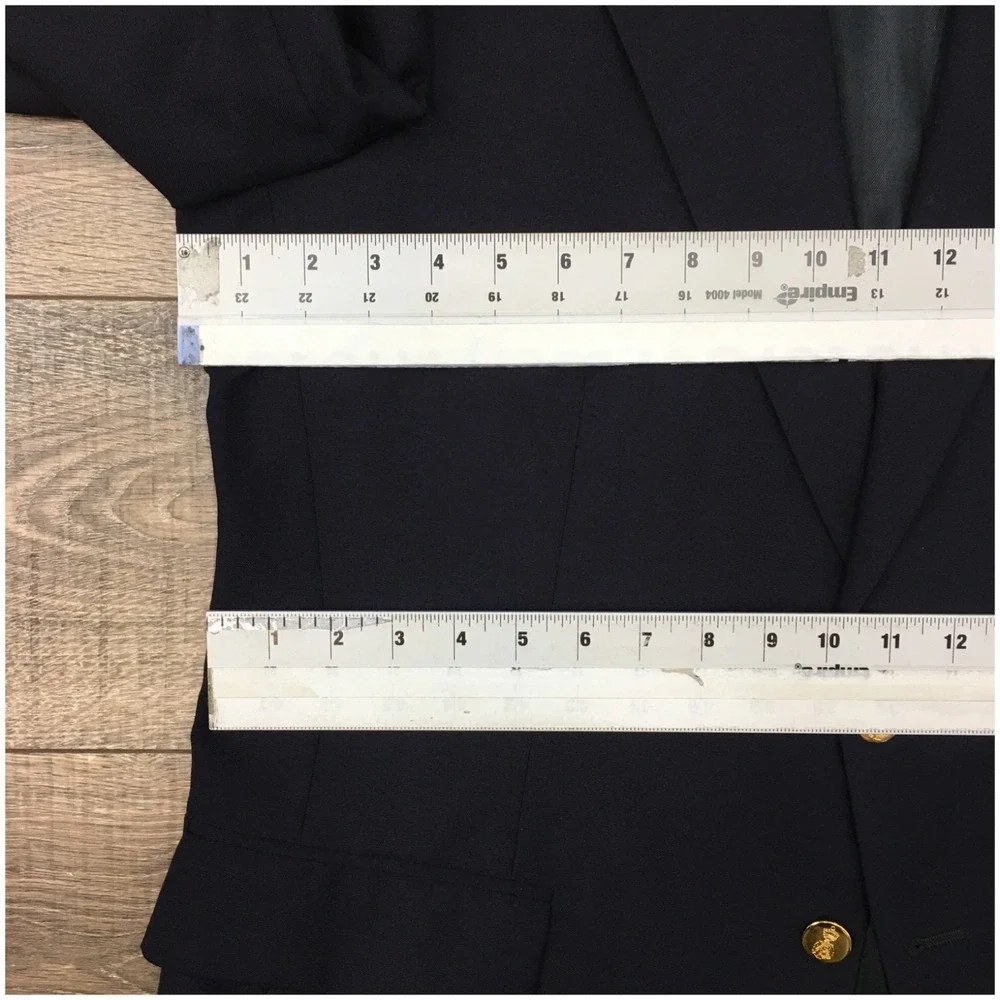 VINTAGE SAVILE ROW Mens Navy Blazer Sport Coat Casual Jacket Size 42R‎ Wool Suit